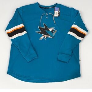 Adidas Authentic San Jose Sharks Jersey Mens Size 2XL Blue